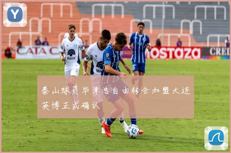 泰山球员毕津浩自由转会加盟大连英博正式确认